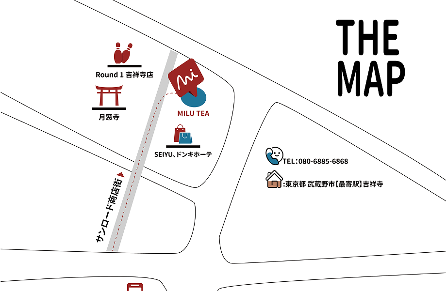 MILUTEA 周边地图